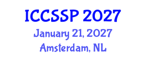 International Conference on Circuits, Systems, and Signal Processing (ICCSSP) January 21, 2027 - Amsterdam, Netherlands
