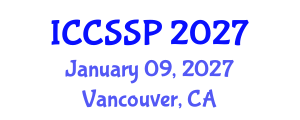 International Conference on Circuits, Systems, and Signal Processing (ICCSSP) January 09, 2027 - Vancouver, Canada