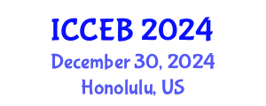 International Conference on Circular Economy and Bioeconomy (ICCEB) December 30, 2024 - Honolulu, United States