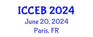 International Conference on Circular Economy and Bioeconomy (ICCEB) June 20, 2024 - Paris, France