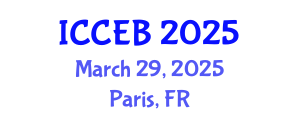 International Conference on Circular Economy and Bioeconomy (ICCEB) March 29, 2025 - Paris, France