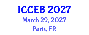 International Conference on Circular Economy and Bioeconomy (ICCEB) March 29, 2027 - Paris, France International Conference on Circular Economy and Bioeconomy (ICCEB) March 29, 2027 - Paris, France