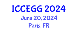 International Conference on Circular Economy and Green Growth (ICCEGG) June 20, 2024 - Paris, France