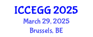 International Conference on Circular Economy and Green Growth (ICCEGG) March 29, 2025 - Brussels, Belgium