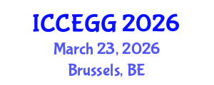 International Conference on Circular Economy and Green Growth (ICCEGG) March 23, 2026 - Brussels, Belgium International Conference on Circular Economy and Green Growth (ICCEGG) March 23, 2026 - Brussels, Belgium
