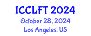 International Conference on City Logistics and Freight Transport (ICCLFT) October 28, 2024 - Los Angeles, United States