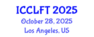 International Conference on City Logistics and Freight Transport (ICCLFT) October 28, 2025 - Los Angeles, United States