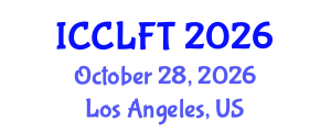 International Conference on City Logistics and Freight Transport (ICCLFT) October 28, 2026 - Los Angeles, United States