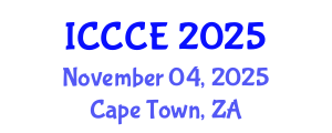 International Conference on Civil and Construction Engineering (ICCCE) November 04, 2025 - Cape Town, South Africa