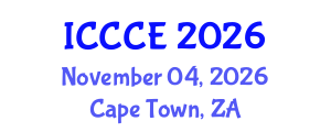 International Conference on Civil and Construction Engineering (ICCCE) November 04, 2026 - Cape Town, South Africa