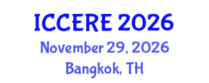 International Conference on Civil and Earth Resources Engineering (ICCERE) November 29, 2026 - Bangkok, Thailand International Conference on Civil and Earth Resources Engineering (ICCERE) November 29, 2026 - Bangkok, Thailand