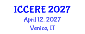 International Conference on Civil and Earth Resources Engineering (ICCERE) April 12, 2027 - Venice, Italy International Conference on Civil and Earth Resources Engineering (ICCERE) April 12, 2027 - Venice, Italy