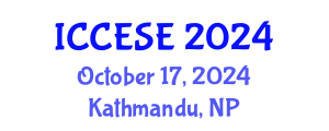 International Conference on Civil and Earth Science Engineering (ICCESE) October 17, 2024 - Kathmandu, Nepal