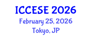 International Conference on Civil and Earth Science Engineering (ICCESE) February 25, 2026 - Tokyo, Japan