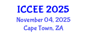 International Conference on Civil and Ecological Engineering (ICCEE) November 04, 2025 - Cape Town, South Africa