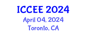 International Conference on Civil and Environmental Engineering (ICCEE) April 04, 2024 - Toronto, Canada