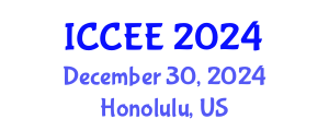 International Conference on Civil and Environmental Engineering (ICCEE) December 30, 2024 - Honolulu, United States