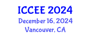 International Conference on Civil and Environmental Engineering (ICCEE) December 16, 2024 - Vancouver, Canada