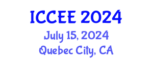 International Conference on Civil and Environmental Engineering (ICCEE) July 15, 2024 - Quebec City, Canada
