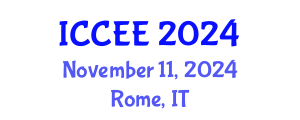 International Conference on Civil and Environmental Engineering (ICCEE) November 11, 2024 - Rome, Italy