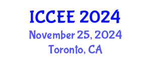 International Conference on Civil and Environmental Engineering (ICCEE) November 25, 2024 - Toronto, Canada