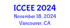 International Conference on Civil and Environmental Engineering (ICCEE) November 18, 2024 - Vancouver, Canada