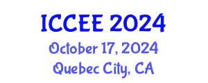 International Conference on Civil and Environmental Engineering (ICCEE) October 17, 2024 - Quebec City, Canada