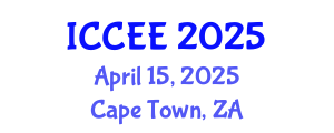 International Conference on Civil and Environmental Engineering (ICCEE) April 15, 2025 - Cape Town, South Africa