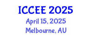 International Conference on Civil and Environmental Engineering (ICCEE) April 15, 2025 - Melbourne, Australia