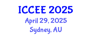 International Conference on Civil and Environmental Engineering (ICCEE) April 29, 2025 - Sydney, Australia