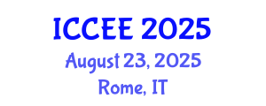 International Conference on Civil and Environmental Engineering (ICCEE) August 23, 2025 - Rome, Italy