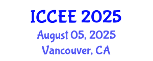International Conference on Civil and Environmental Engineering (ICCEE) August 05, 2025 - Vancouver, Canada
