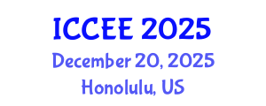 International Conference on Civil and Environmental Engineering (ICCEE) December 20, 2025 - Honolulu, United States