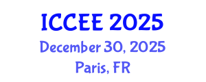 International Conference on Civil and Environmental Engineering (ICCEE) December 30, 2025 - Paris, France