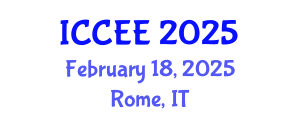 International Conference on Civil and Environmental Engineering (ICCEE) February 18, 2025 - Rome, Italy