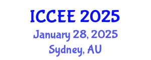 International Conference on Civil and Environmental Engineering (ICCEE) January 28, 2025 - Sydney, Australia