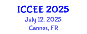 International Conference on Civil and Environmental Engineering (ICCEE) July 12, 2025 - Cannes, France