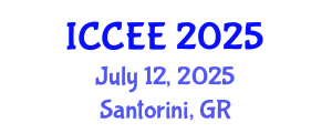 International Conference on Civil and Environmental Engineering (ICCEE) July 12, 2025 - Santorini, Greece