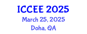 International Conference on Civil and Environmental Engineering (ICCEE) March 25, 2025 - Doha, Qatar