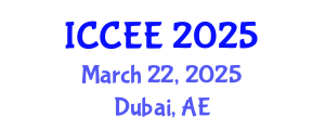 International Conference on Civil and Environmental Engineering (ICCEE) March 22, 2025 - Dubai, United Arab Emirates