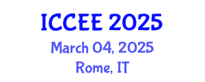 International Conference on Civil and Environmental Engineering (ICCEE) March 04, 2025 - Rome, Italy