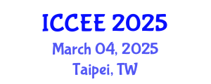 International Conference on Civil and Environmental Engineering (ICCEE) March 04, 2025 - Taipei, Taiwan