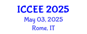 International Conference on Civil and Environmental Engineering (ICCEE) May 03, 2025 - Rome, Italy