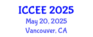 International Conference on Civil and Environmental Engineering (ICCEE) May 20, 2025 - Vancouver, Canada