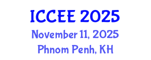 International Conference on Civil and Environmental Engineering (ICCEE) November 11, 2025 - Phnom Penh, Cambodia