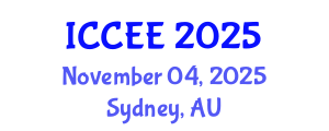 International Conference on Civil and Environmental Engineering (ICCEE) November 04, 2025 - Sydney, Australia