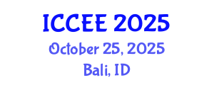 International Conference on Civil and Environmental Engineering (ICCEE) October 25, 2025 - Bali, Indonesia