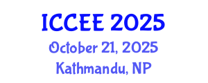 International Conference on Civil and Environmental Engineering (ICCEE) October 21, 2025 - Kathmandu, Nepal