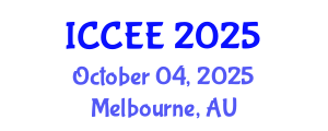 International Conference on Civil and Environmental Engineering (ICCEE) October 04, 2025 - Melbourne, Australia