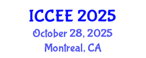International Conference on Civil and Environmental Engineering (ICCEE) October 28, 2025 - Montreal, Canada